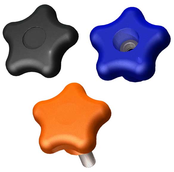 Plastic Star Knobs by Innovative Components